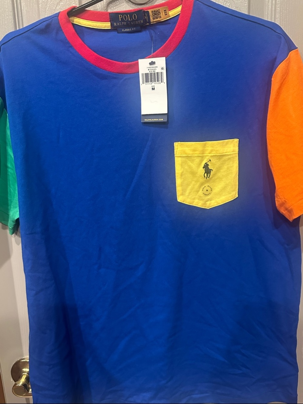 Polo by Ralph Lauren Kids Multicolor Colorblock Pocket Tee - Blue Body